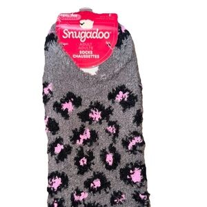 Snugadoo Women's Gray and Pink Slippers